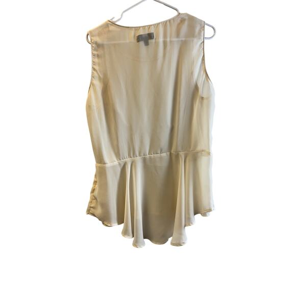 Mossimo Cream Lace Detail Shirt with Side Zipper XL - Picture 5 of 6